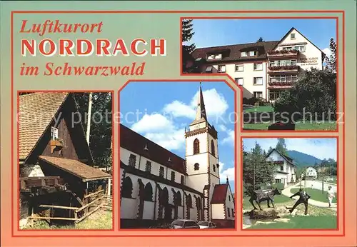 Nordrach Ortsansicht Schwarzwald Kat. Nordrach