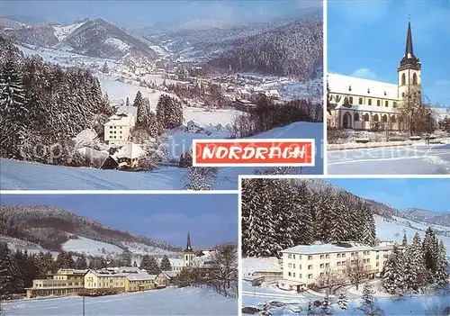 Nordrach Winter Ort Ansichten Kat. Nordrach