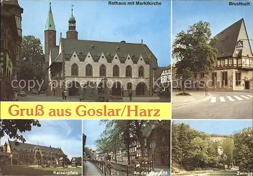 Goslar Rathaus Marktkirche Kaiserpfalz Zwinger Brusttuch Kat. Goslar