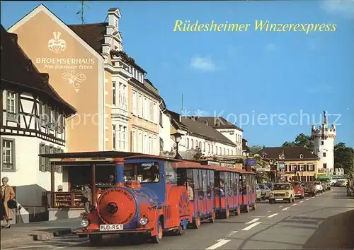 Ruedesheim Rhein Rheinstrasse Winzerexpress Kat. Ruedesheim am Rhein