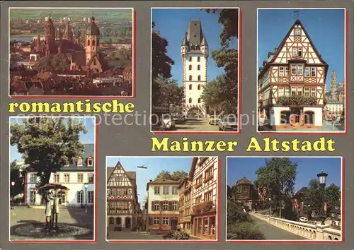 Mainz Rhein Romantische Altstadt Srephanskirche Dom Holzturm