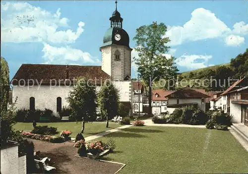 Steina Suedharz Kurpark Kirche Kat. Bad Sachsa