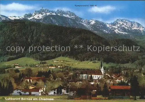 Bernau Chiemsee Kampenwand Scheibenwand Bayerische Alpen Kat. Bernau a.Chiemsee
