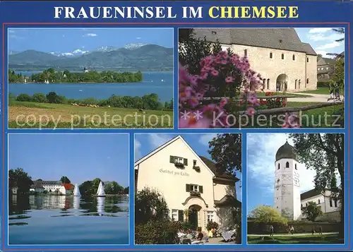 Fraueninsel Chiemsee Kloster Frauenwoerth Glockenturm  Kat. Chiemsee