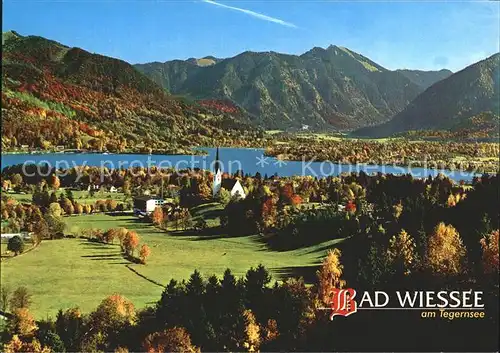 Wiessee Bad Weltkurort Tegernsee Rottach Egern Schlierseer Berge Kat. Bad Wiessee