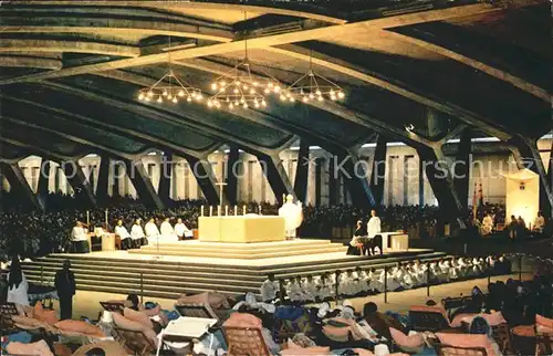 Lourdes Hautes Pyrenees Basilika Sankt Pius Kat. Lourdes