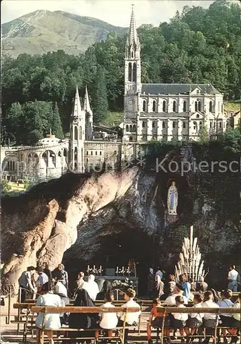 Lourdes Hautes Pyrenees Basilika Grotte Kat. Lourdes