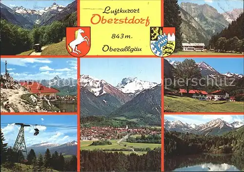 Oberstdorf Sessellift Berge See Kat. Oberstdorf