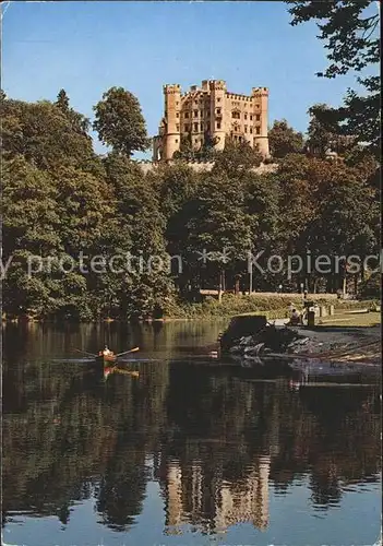 Hohenschwangau Schloss See Boot Kat. Schwangau