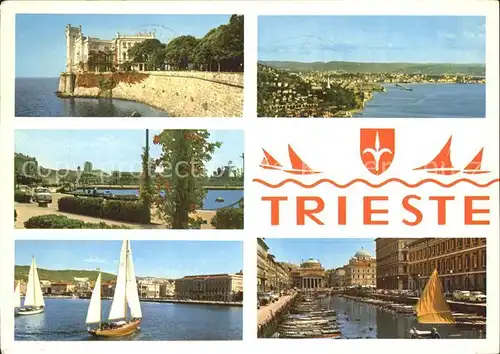 Trieste Meer Canale Schiffe Kat. Trieste