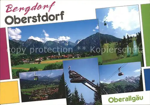 Oberstdorf Heini Klopfer Skisprungschanze Kabinenbahn Kat. Oberstdorf