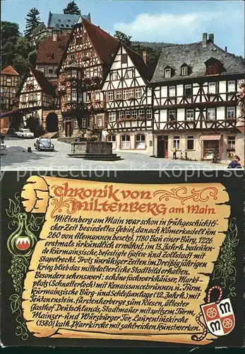 Miltenberg Main Historischer Marktplatz Chronik Kat. Miltenberg