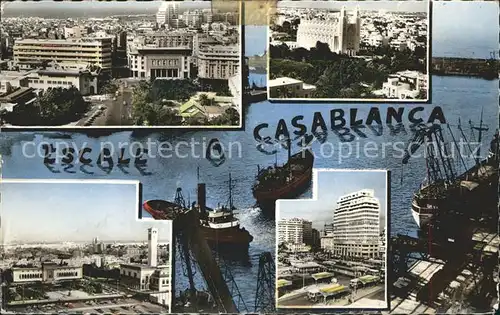 Casablanca Hafen Stadtansicht Kat. Casablanca