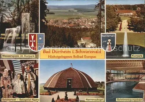Duerrheim Bad Wasserspiele Kurpark Solebewegungsbad Salzhansel Salzgeist Narro Kat. Bad Duerrheim