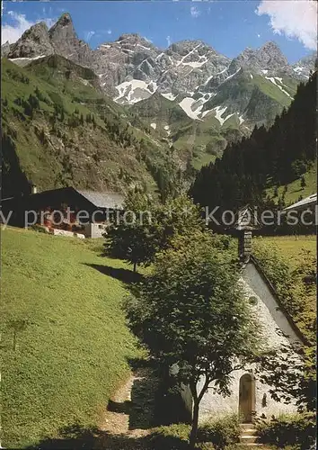 Einoedsbach Trettachspitze Maedelegabel Hochfrottspitze Berge der guten Hoffnung Kat. Oberstdorf