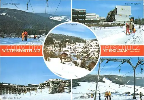 Englmar St Wintersportplatz Hotel Predigtstuhl Hotel Haus Berghof Kat. Sankt Englmar