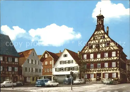 Gaildorf Markt Fachwerk Kat. Gaildorf