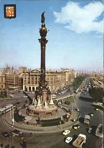 Barcelona Cataluna Columbus Denkmal Kat. Barcelona