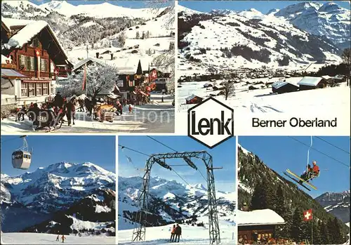 Lenk Simmental Berner Oberland Skigebiet Winter Kat. Lenk Simmental