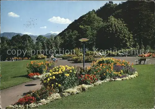 Ragaz Bad Kurpark Ruine Wartenstein Kat. Bad Ragaz