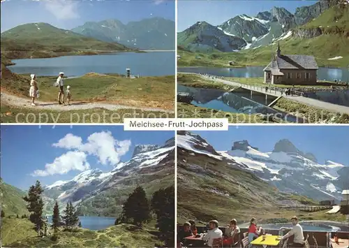 Melchsee Frutt Jochpass See Wanderer Kirche Kat. Melchsee Frutt