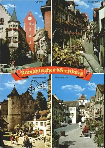 Meersburg Bodensee Baerenbrunnen Obertor Steigstrasse Kat. Meersburg
