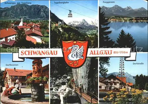 Schwangau Tegelberg Bahn Forggensee Kat. Schwangau