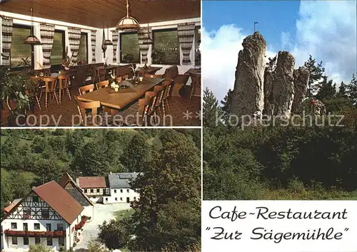 Grossenohe Forchheim Oberfranken Cafe Restaurant Zur Saegemuehle Kat. Hiltpoltstein
