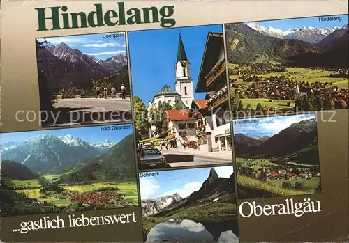 Hindelang Bad Oberdorf Kirche Jochpass  Kat. Bad Hindelang