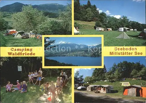 Seeboden Kaernten Camping Waldfriede Kat. Seeboden Millstaettersee