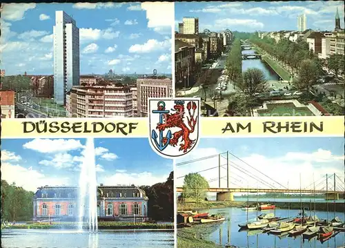 Duesseldorf Hochstrasse Koenigsallee Benrather Schloss Nordbruecke Kat. Duesseldorf