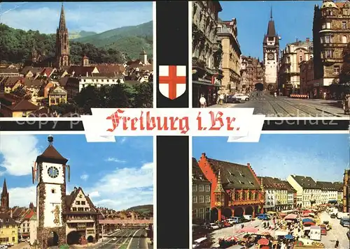 Freiburg Breisgau Muenster Platz Kat. Freiburg im Breisgau