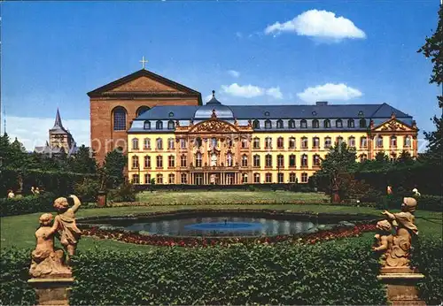 Trier Palastgarten Kurfuerstliches Palais Basilika  Kat. Trier