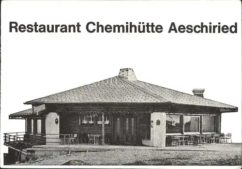 Aeschiried Chemihuette Restaurant Kat. Aeschiried