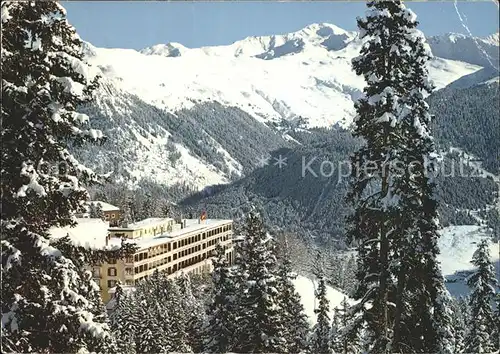 Davos GR Hotel Schatzalp Pischahorn Winter Kat. Davos