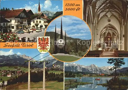 Seefeld Tirol Kirche Wildsee Ansichten Kat. Seefeld in Tirol