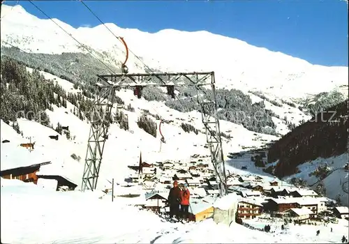 Lanersbach Blick uebungshang Zillertal Tirol Kat. Tux Finkenberg