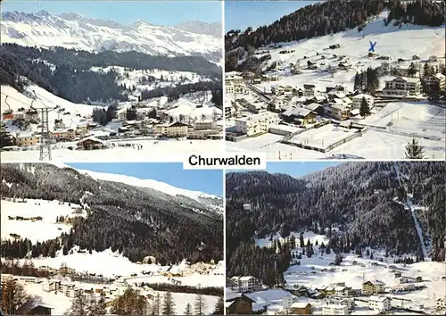 Churwalden Skigebiet Pradaschier Alp Staetz Kat. Churwalden