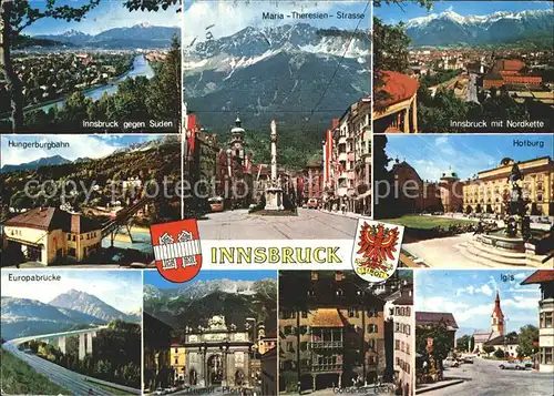 Innsbruck Europabruecke Hofburg Igis Kat. Innsbruck