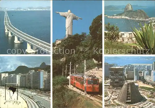 Rio de Janeiro Kathedrale Christo Redentor Strand Copocabana Kat. Rio de Janeiro