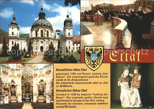 Ettal Kloster Benediktiner Abtei Kat. Ettal