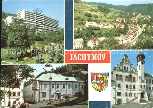 Jachymov Ortsansicht Rathaus Kat. Sankt Joachimsthal