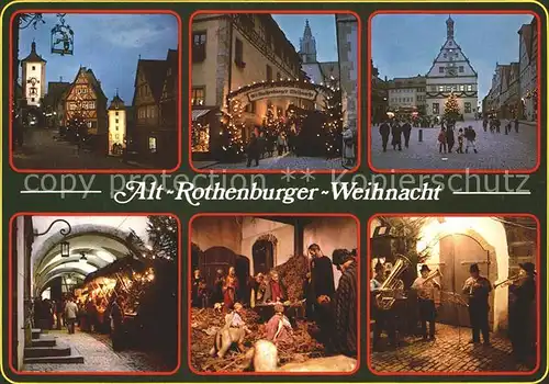 Rothenburg Tauber Alt Rothenburger Weihnacht Kat. Rothenburg ob der Tauber
