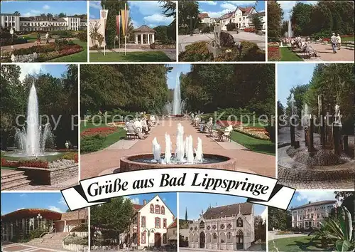 Bad Lippspringe Kurpark Brunnen Kurhaus Kat. Bad Lippspringe