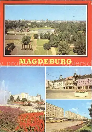 Magdeburg Wilhelm Piek Allee Karl Marx Platz  Kat. Magdeburg