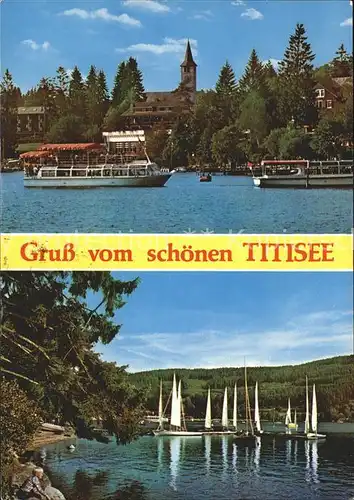 Titisee Segelboote Personenschiffe Kat. Titisee Neustadt