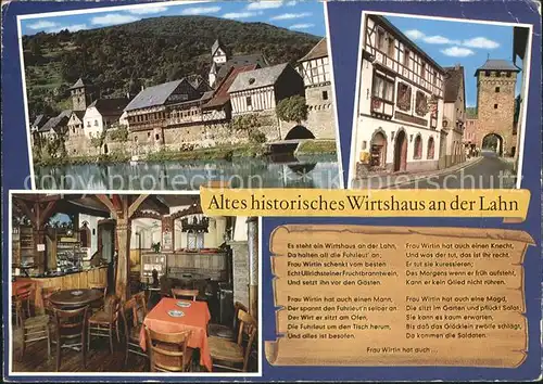 Dausenau Altes historisches Wirtshaus  Kat. Dausenau