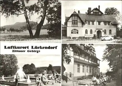Lueckendorf Hochwald Kurhaus Springbrunnen  Kat. Kurort Oybin