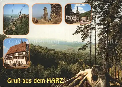 Thale Harz Personenschwebebahn Harzgerode Alexisbad Kat. Thale
