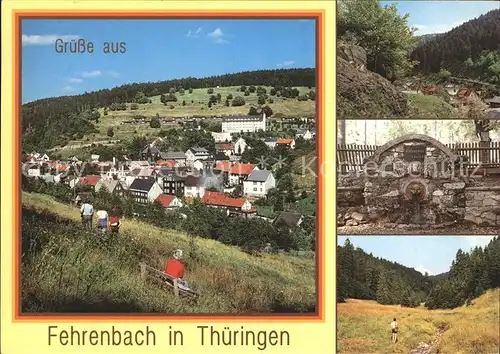 Fehrenbach Thueringer Wald Hotel Am Sommerberg Werraquelle Eselsgrund Kat. Masserberg